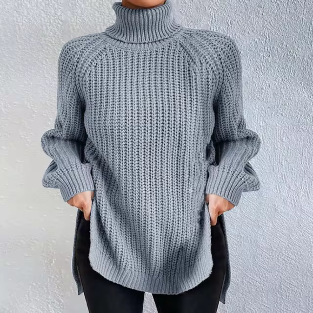 Diana® | Warm split jersey dress