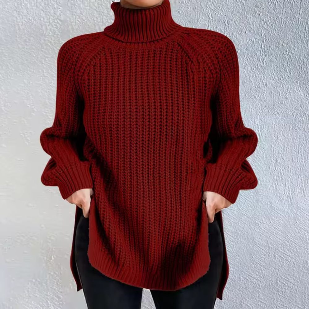 Diana® | Warm split jersey dress