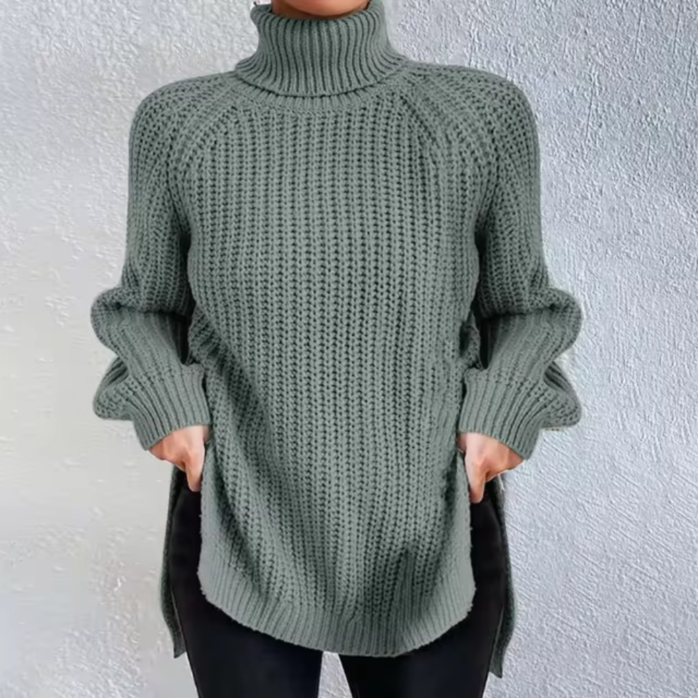 Diana® | Warm split jersey dress