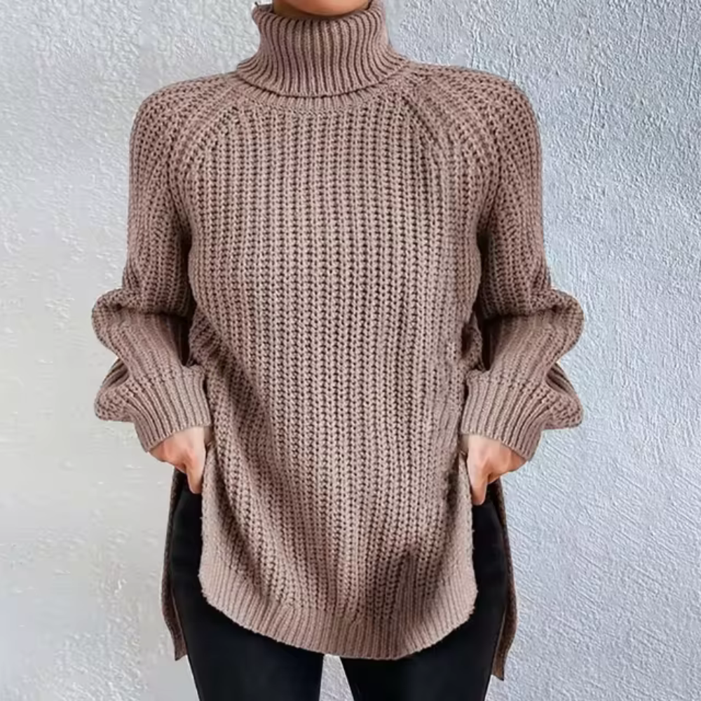 Diana® | Warm split jersey dress