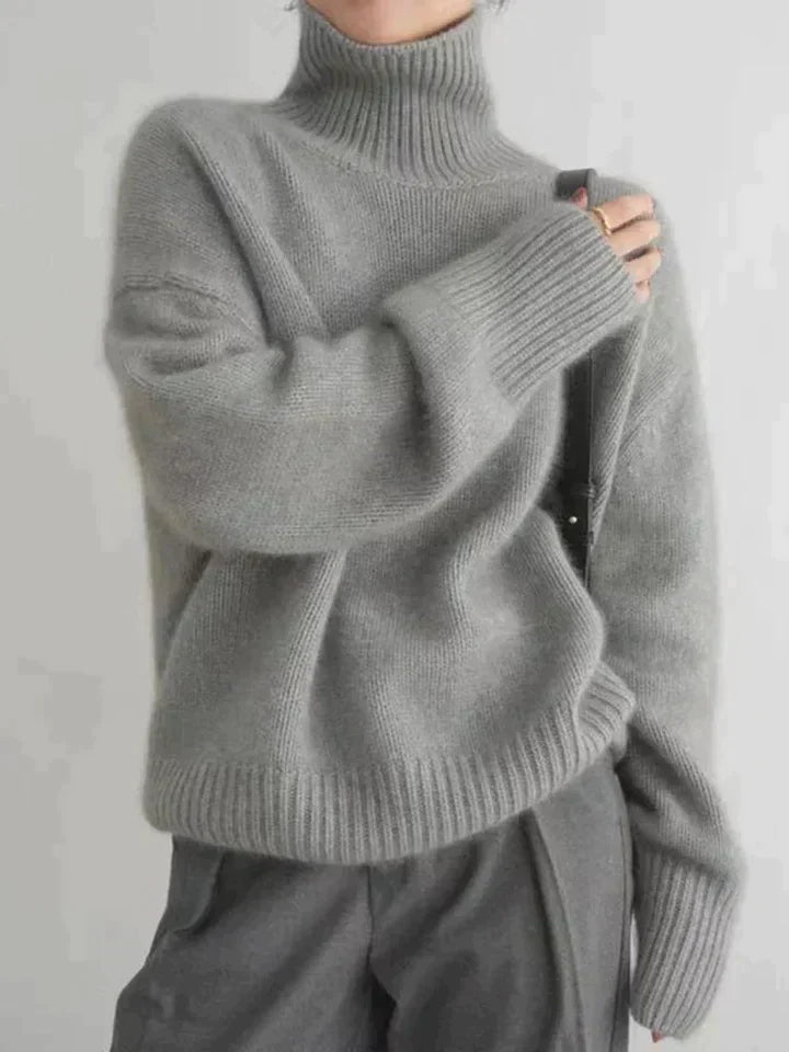 Amalia | Linea Cashmere Roll Collar Sweater