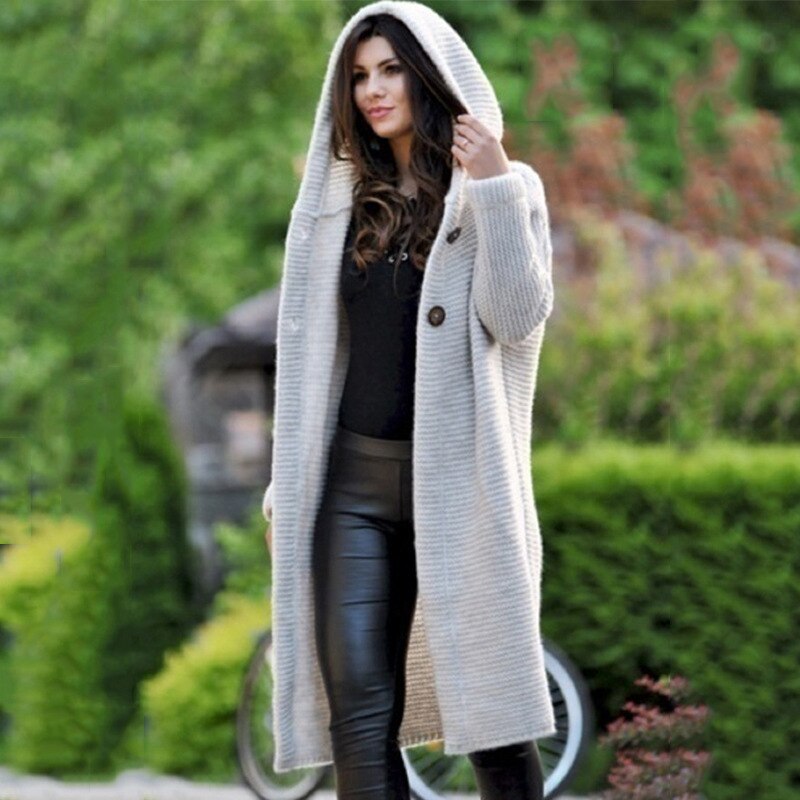 Alma | Cardigan with hood for women