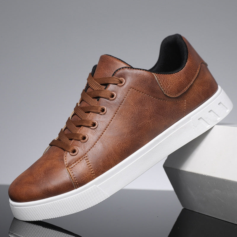 Robert | Stylish Faux Leather Sneakers for Men
