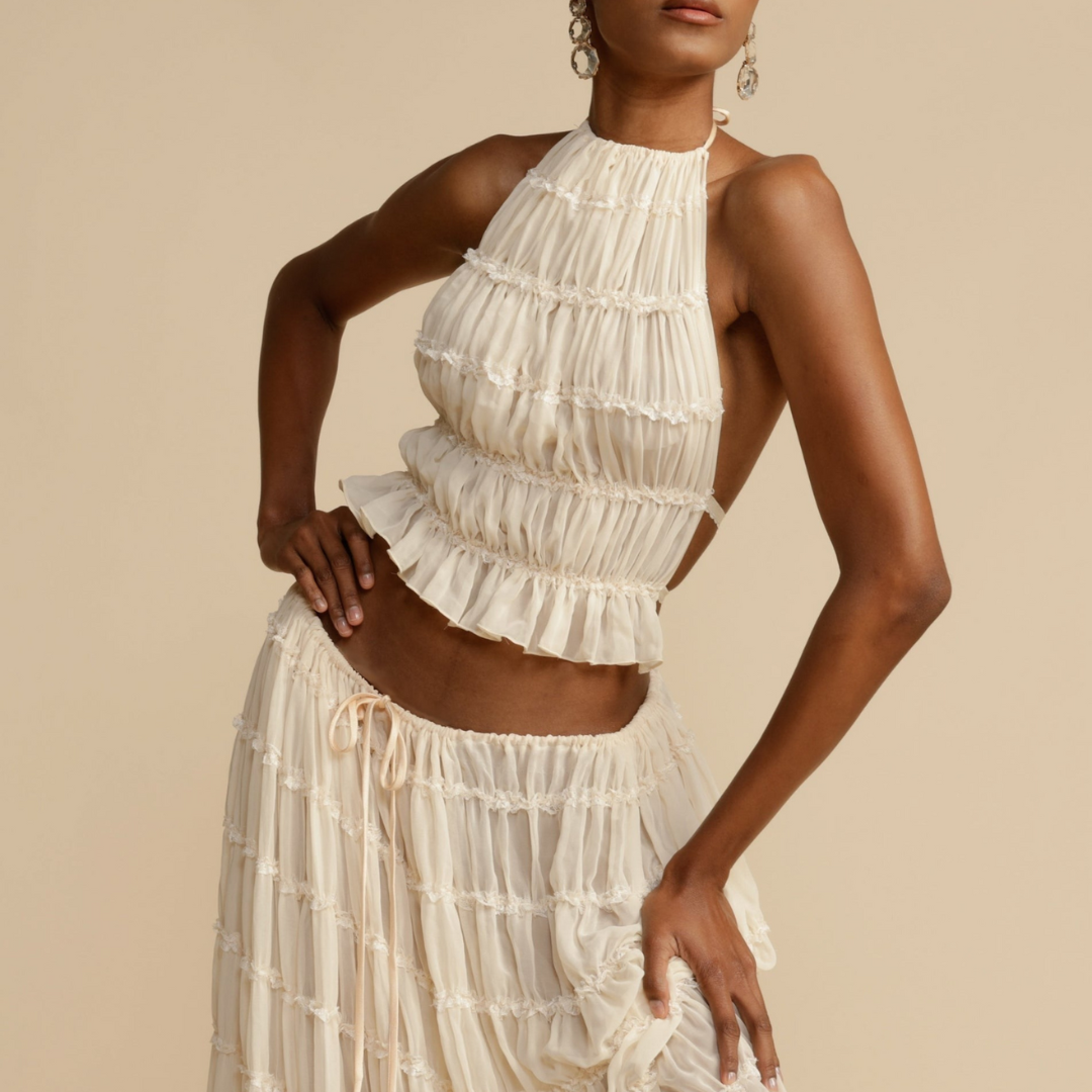 Carolina® | Halterneck top and skirt set