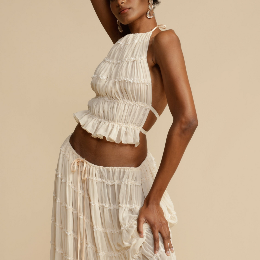 Carolina® | Halterneck top and skirt set