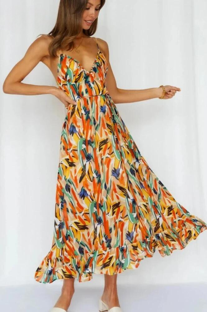 Liliana | Women’s Vibrant Lightweight Flowy Dress for Summer Days