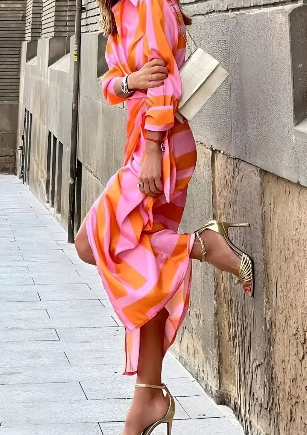 Amelia | Striped Wrap Dress for Every Occasion