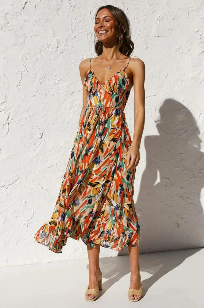 Liliana | Women’s Vibrant Lightweight Flowy Dress for Summer Days