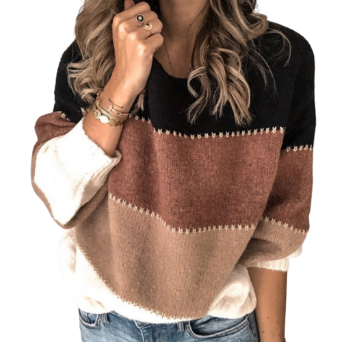 Corina® | Fashionable striped knitted sweater