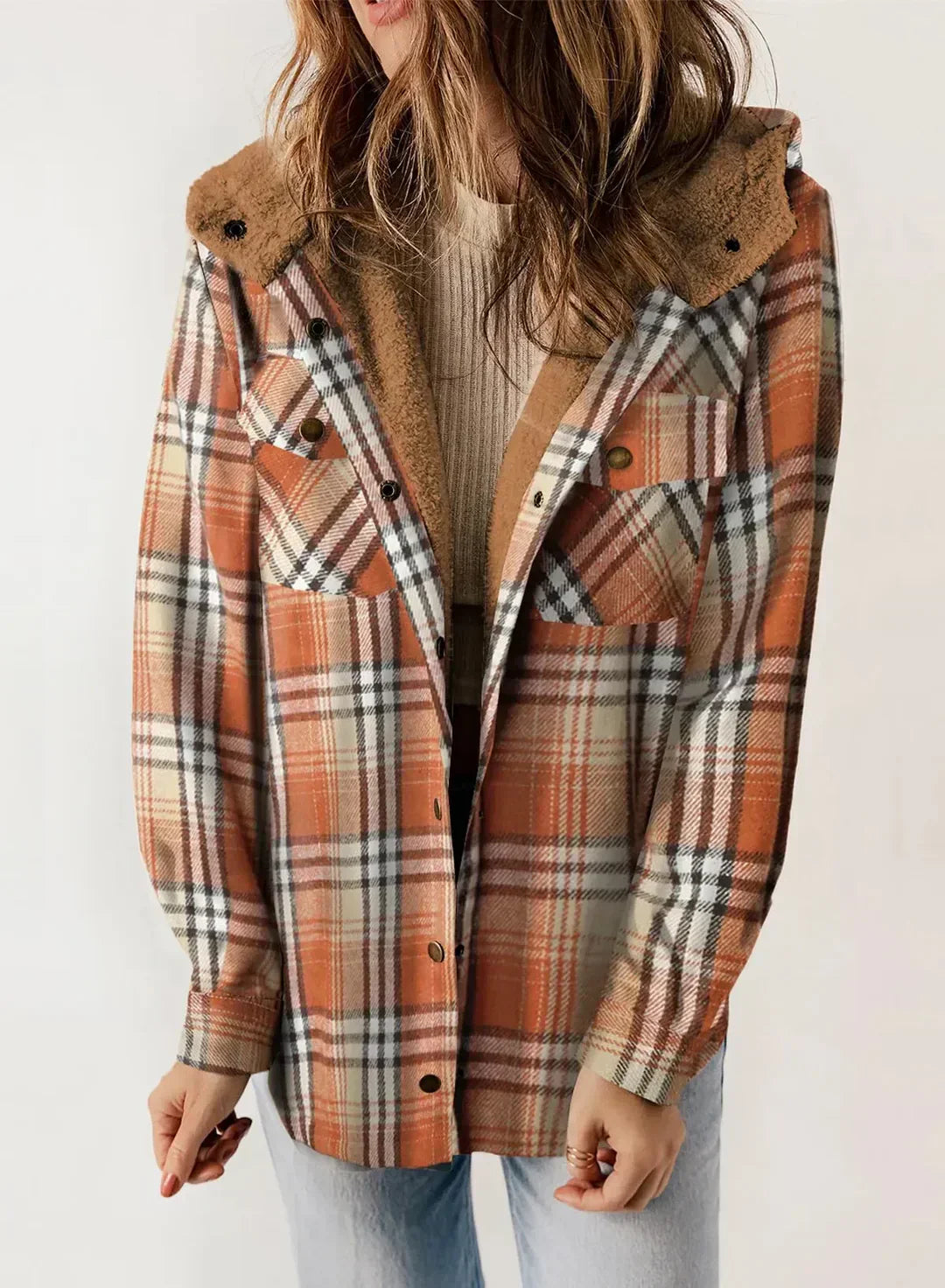Dafne® | Checked women's jacket with hood