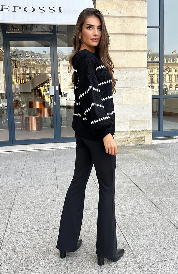 Capri® | Detailed flared trousers for women