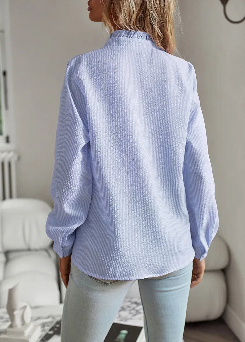 Aurora® | Casual and elegant shirt with ruffle details