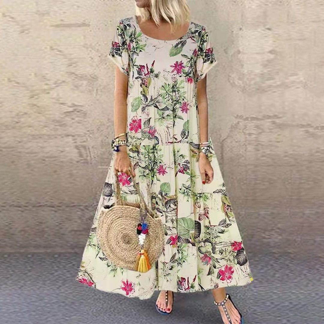 Denise | Elegant A-line Maxi Dress with Pockets