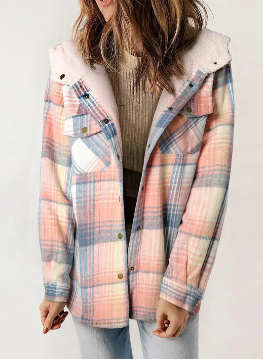 Dafne® | Checked women's jacket with hood