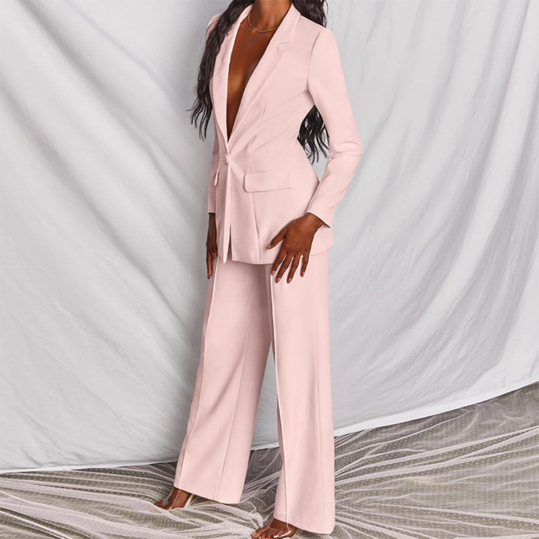 Areta® | Two-Piece Blazer And Trousers Set For Women