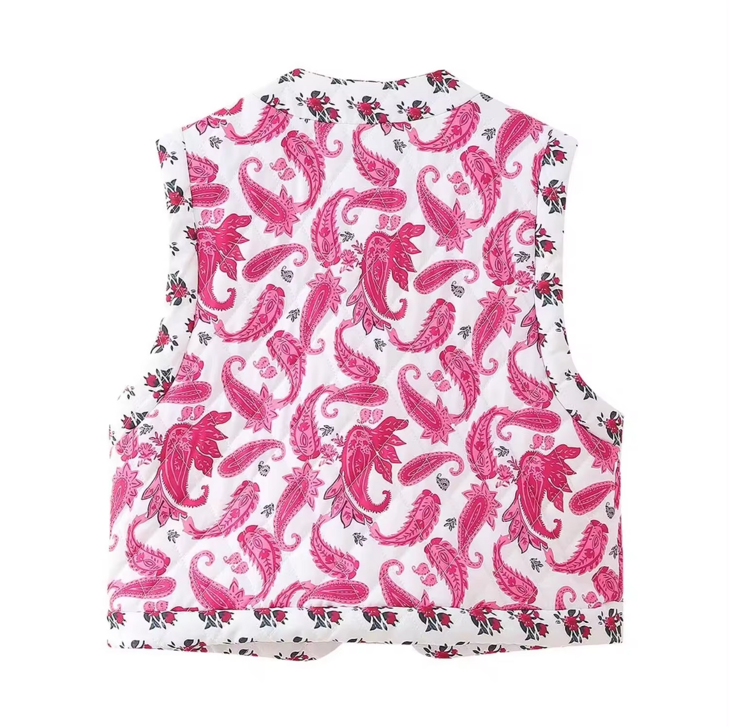 Clara® | Paisley Print Steppweste