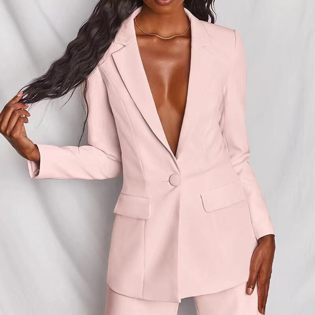 Areta® | Two-Piece Blazer And Trousers Set For Women