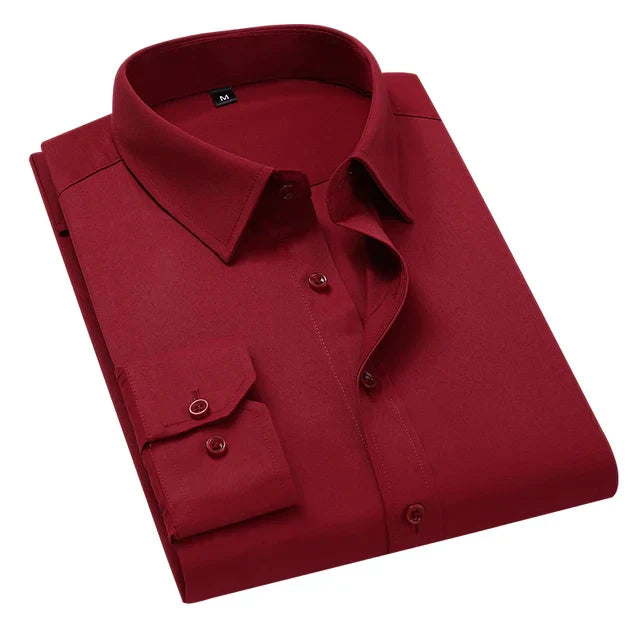 Bernard | Classic Men's Formal Long Sleeve Shirt with Pocket