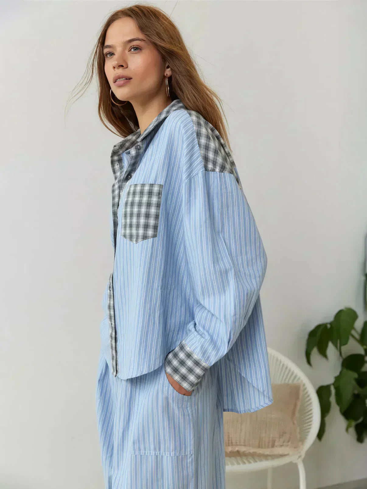 Stacy | Women's Long Sleeve Button-Down Pajama Set