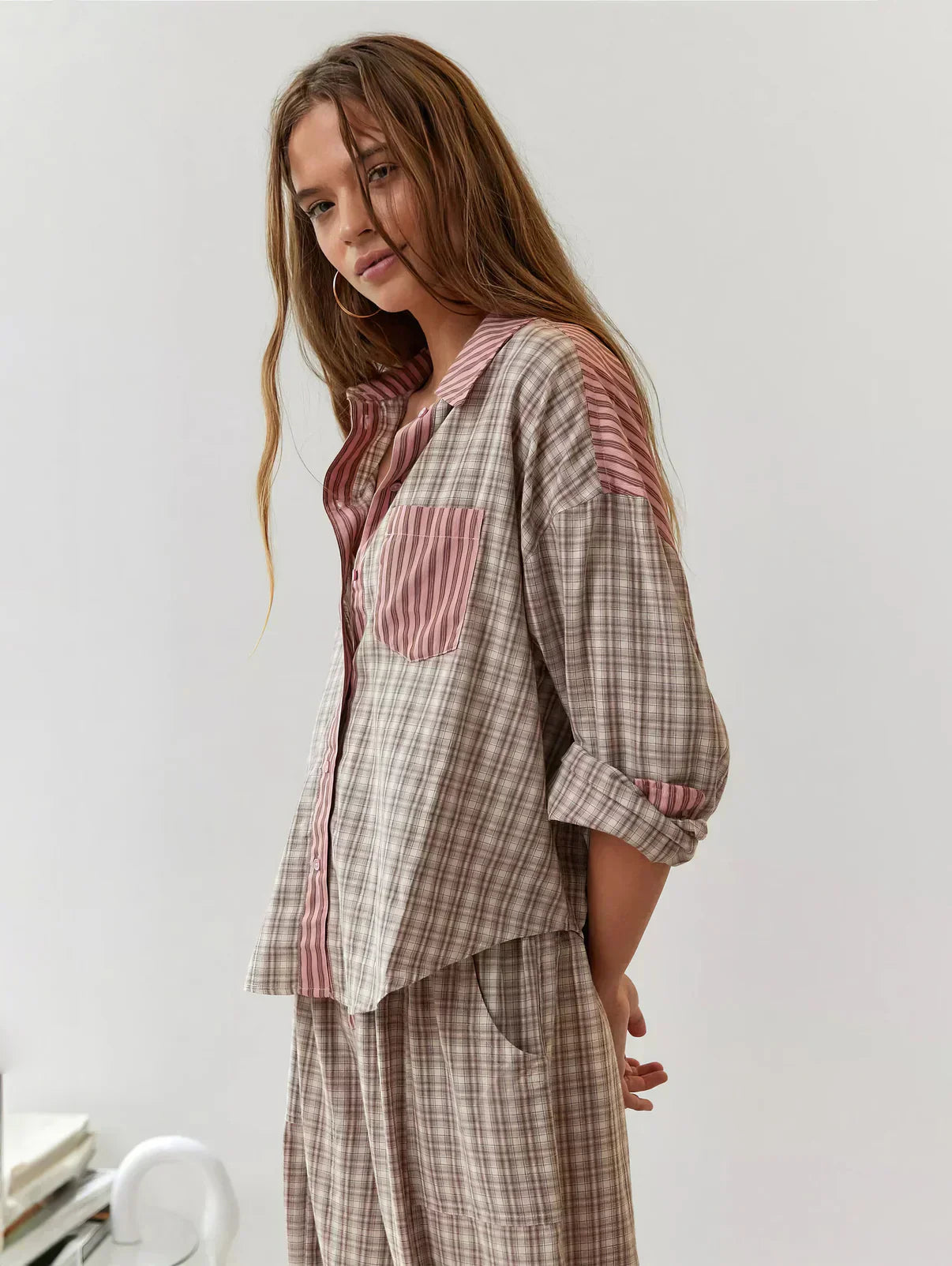 Stacy | Women's Long Sleeve Button-Down Pajama Set
