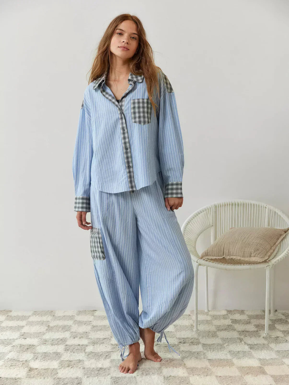 Stacy | Women's Long Sleeve Button-Down Pajama Set