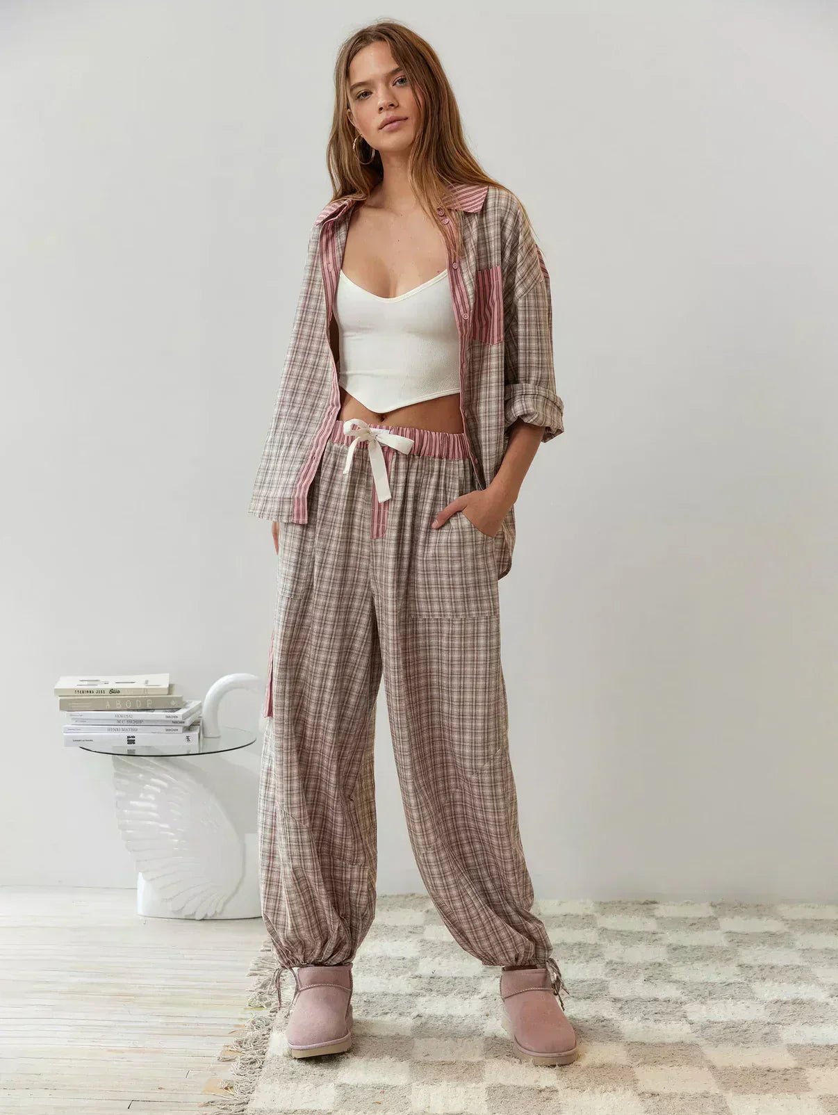 Stacy | Women's Long Sleeve Button-Down Pajama Set