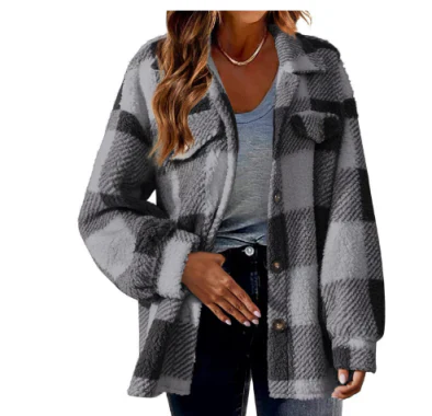 Amira | Women's jacket with checked pattern