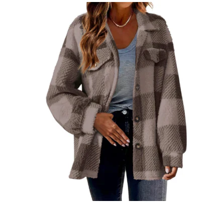Amira | Women's jacket with checked pattern