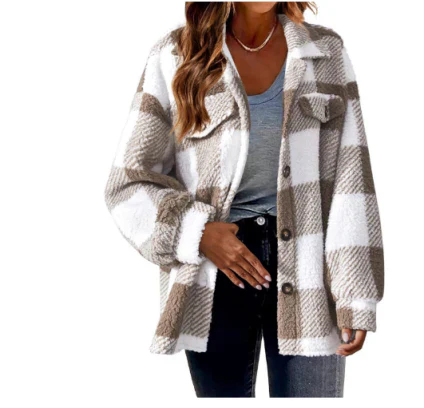 Amira | Women's jacket with checked pattern