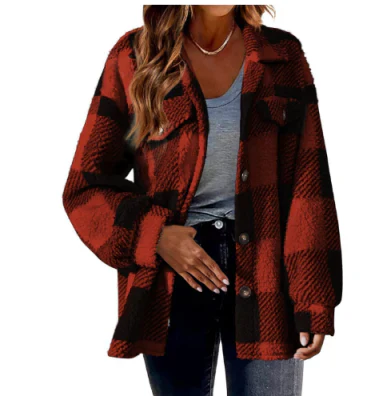 Amira | Women's jacket with checked pattern