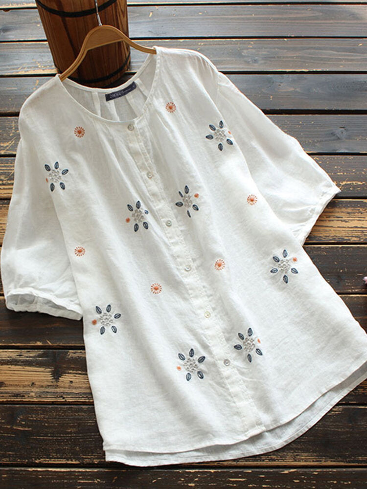Calypso® | Blouse with leaf pattern