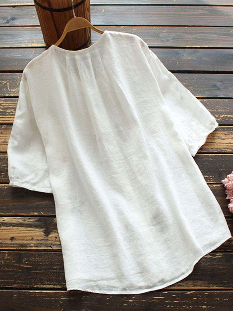 Calypso® | Blouse with leaf pattern