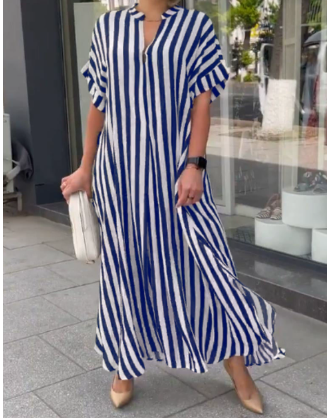 Rachael | Striped Casual Dress for Holidays