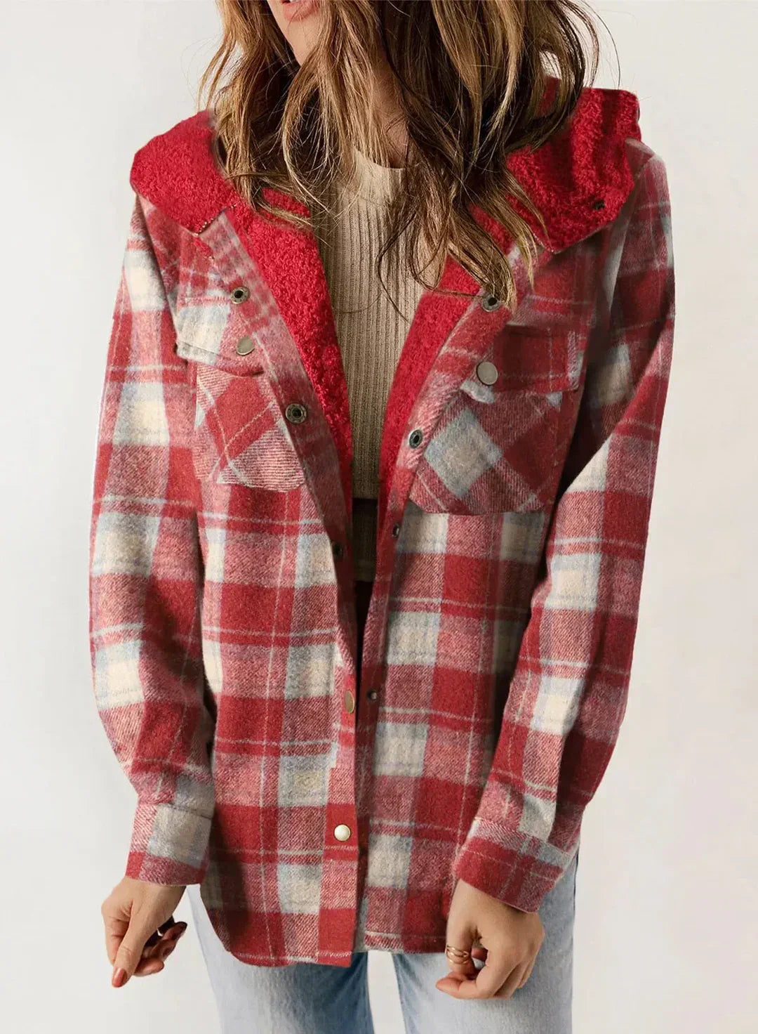 Dafne® | Checked women's jacket with hood