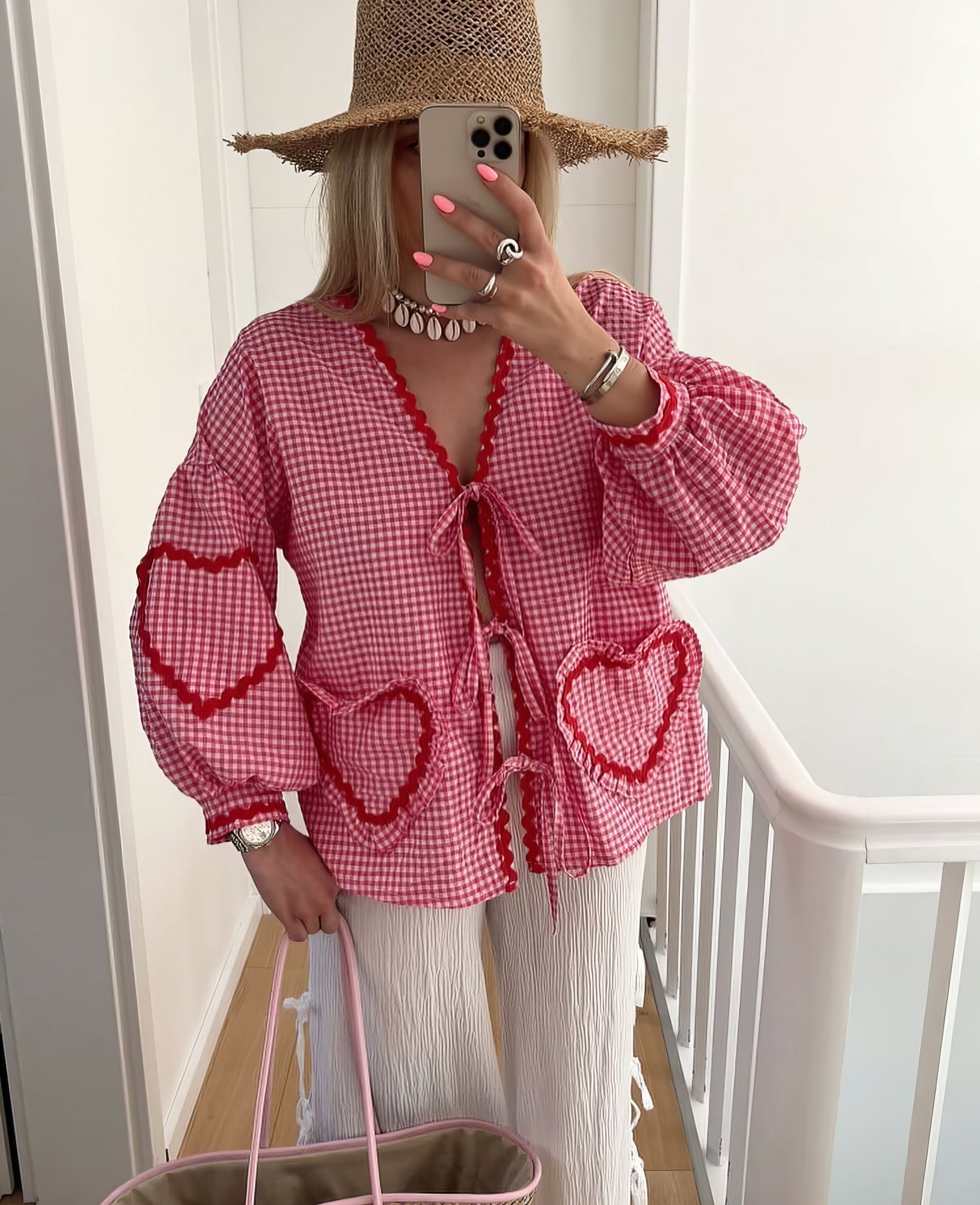 Betty | Romantic Heart Blouse for Stylish Women