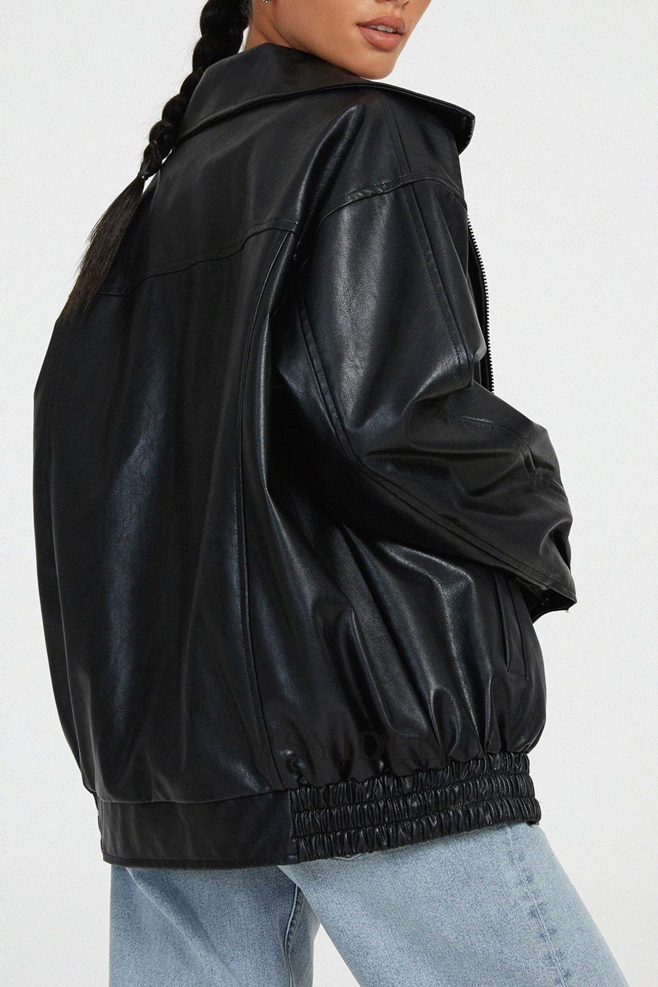 Celine® | Retro solid PU jacket