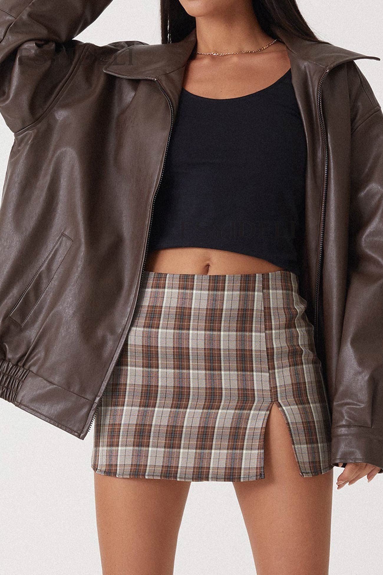 Celine® | Retro solid PU jacket