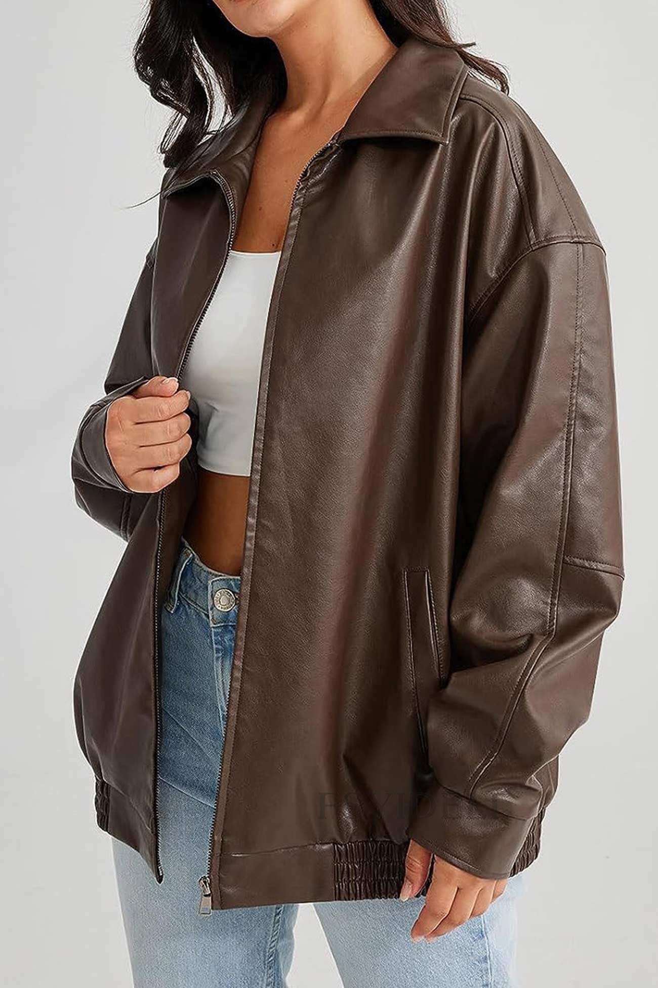 Celine® | Retro solid PU jacket