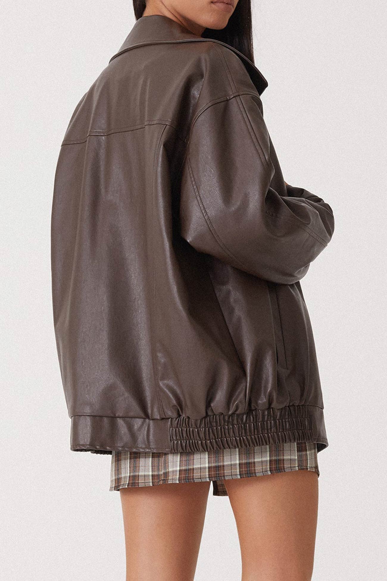 Celine® | Retro solid PU jacket