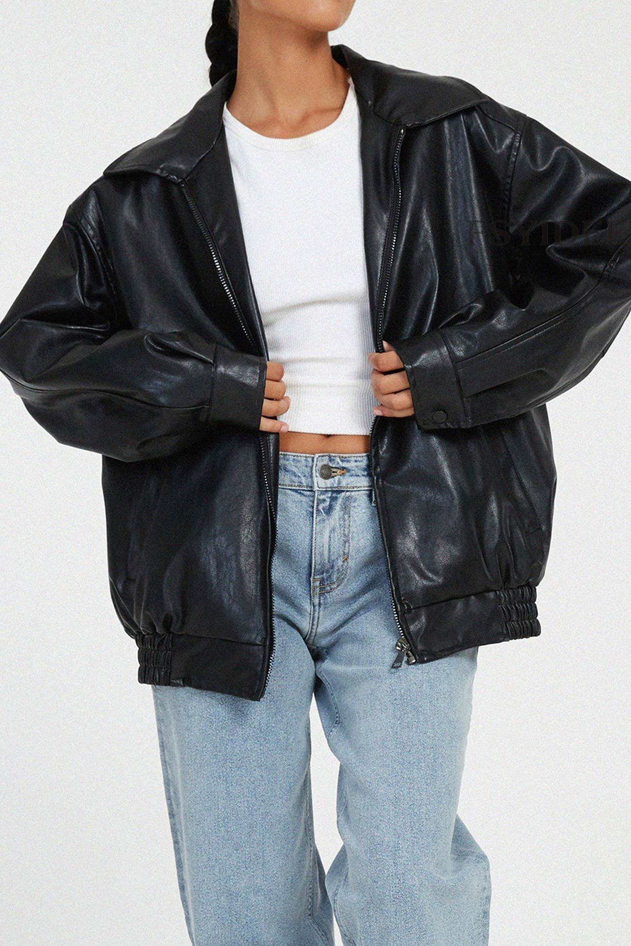 Celine® | Retro solid PU jacket