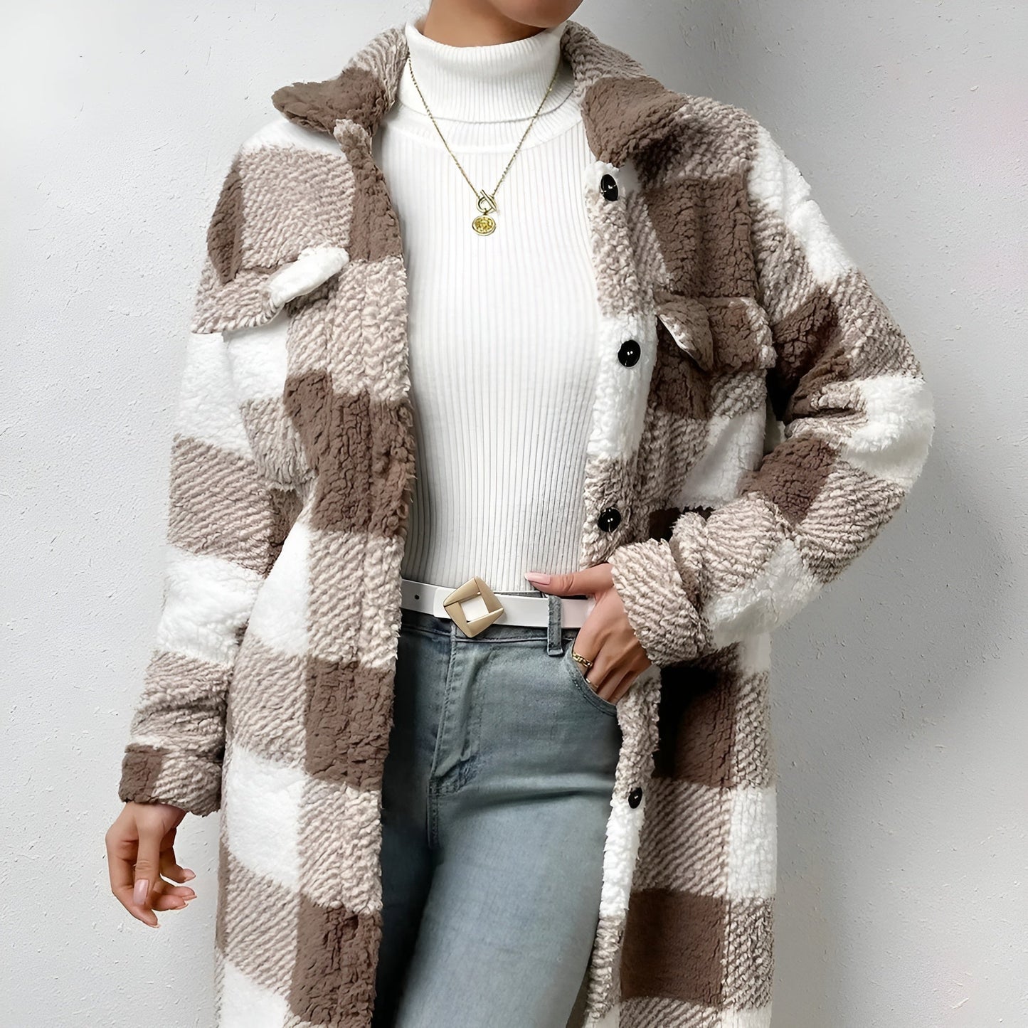 Ariadna® | Long checked coat