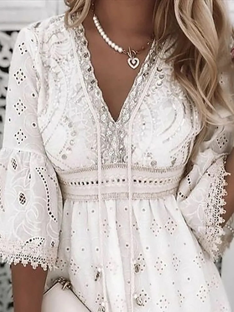 Eira® | Adorable short dress with sleeves