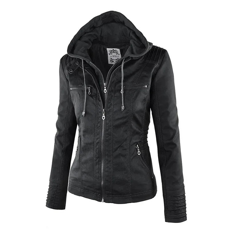 Claire® | Elegant leather jacket