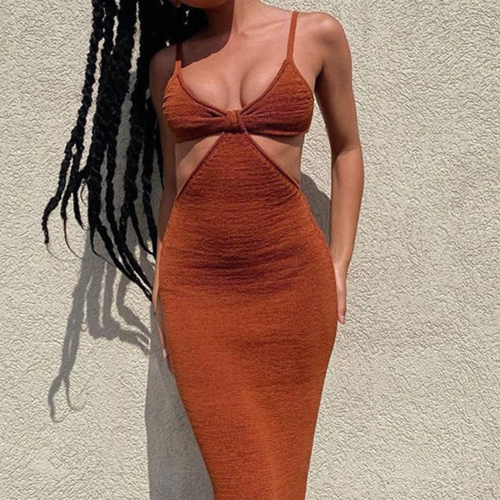 Charlotte® | Long summer dress for women with spaghetti straps