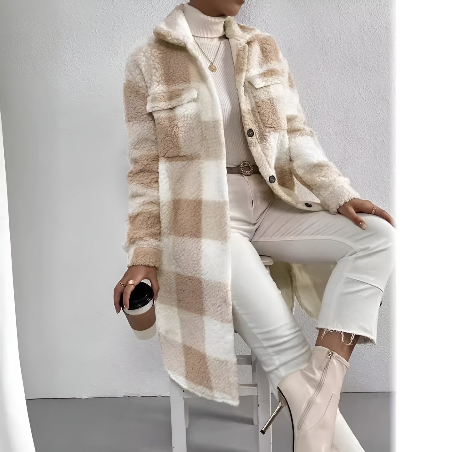 Ariadna® | Long checked coat