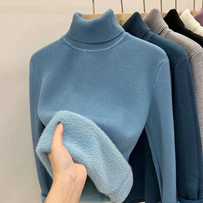 Delia® | Turtleneck sweater with soft lining