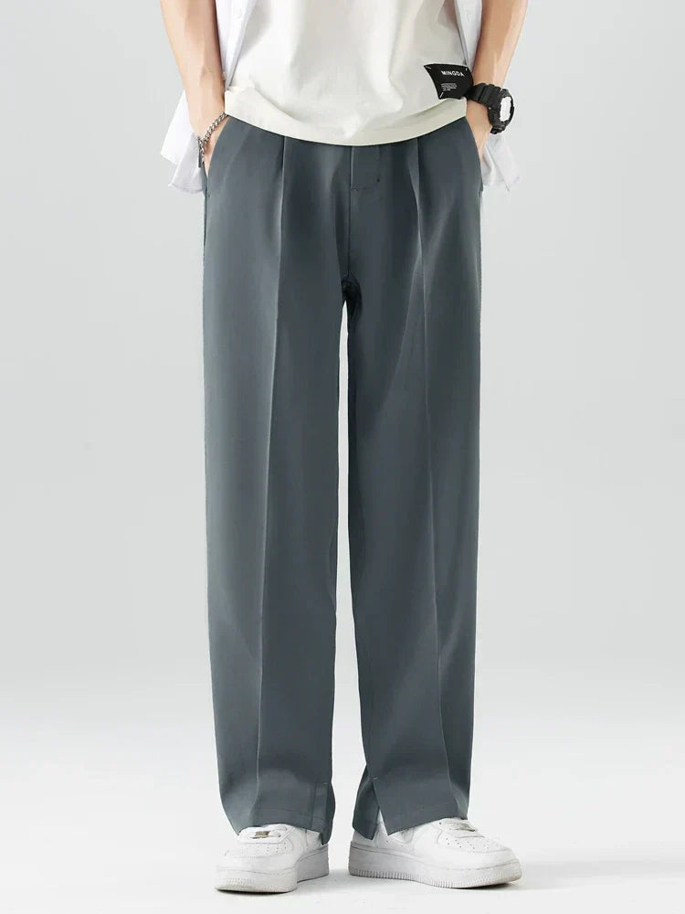 George | Men's Trousers - Straight Leg - Relaxed Fit - Soft Breathable Fabric - Full Length