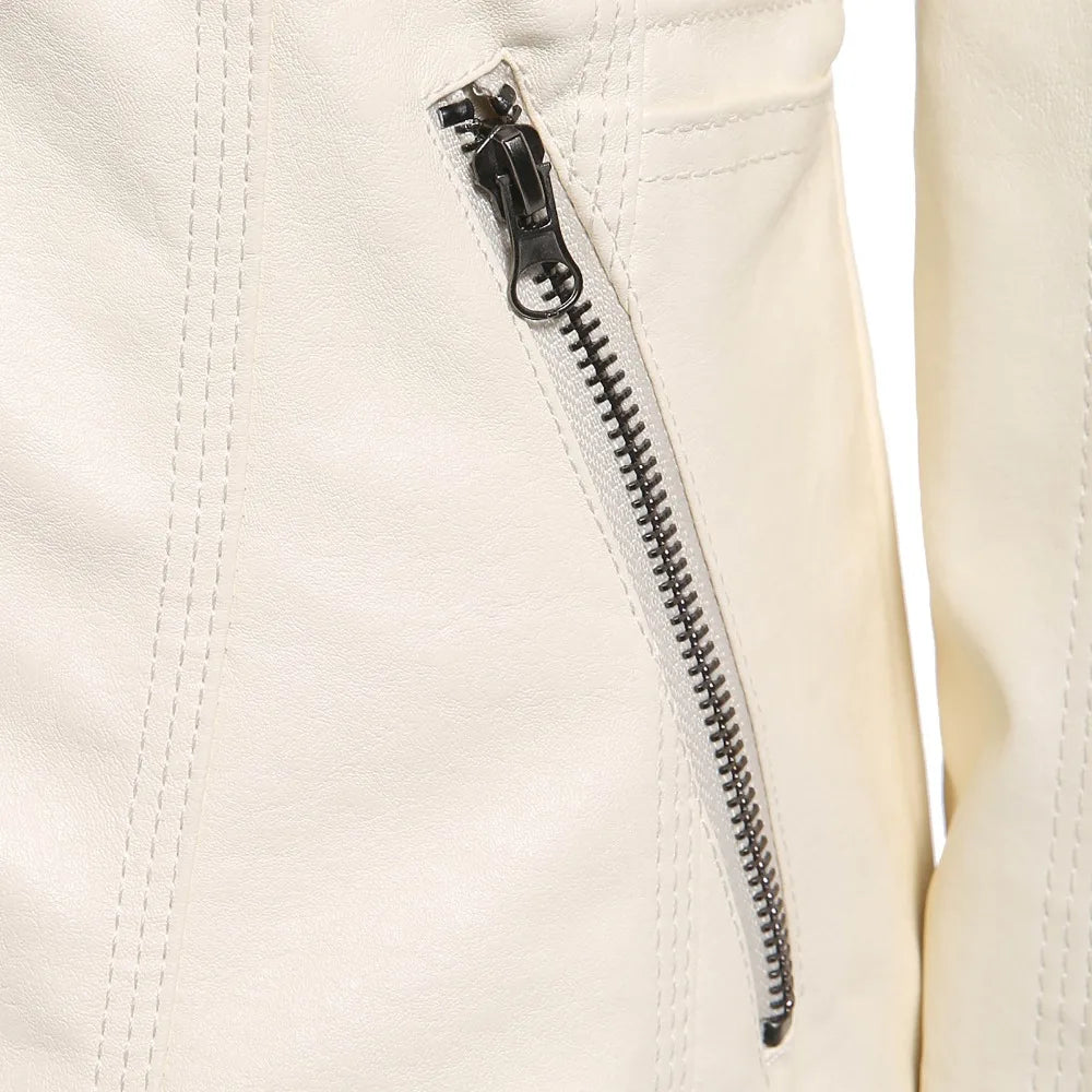 Claire® | Elegant leather jacket
