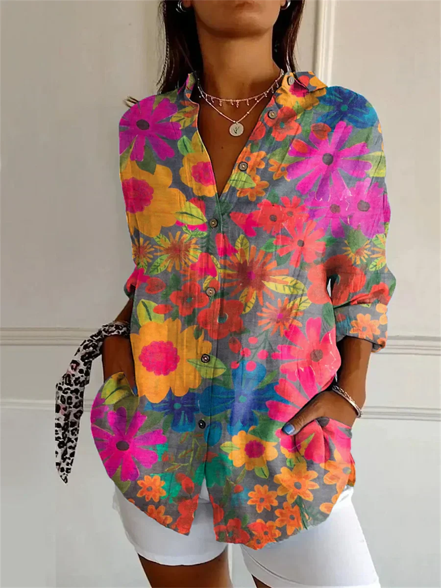 Brookton® | Casual Floral Pattern Blouse