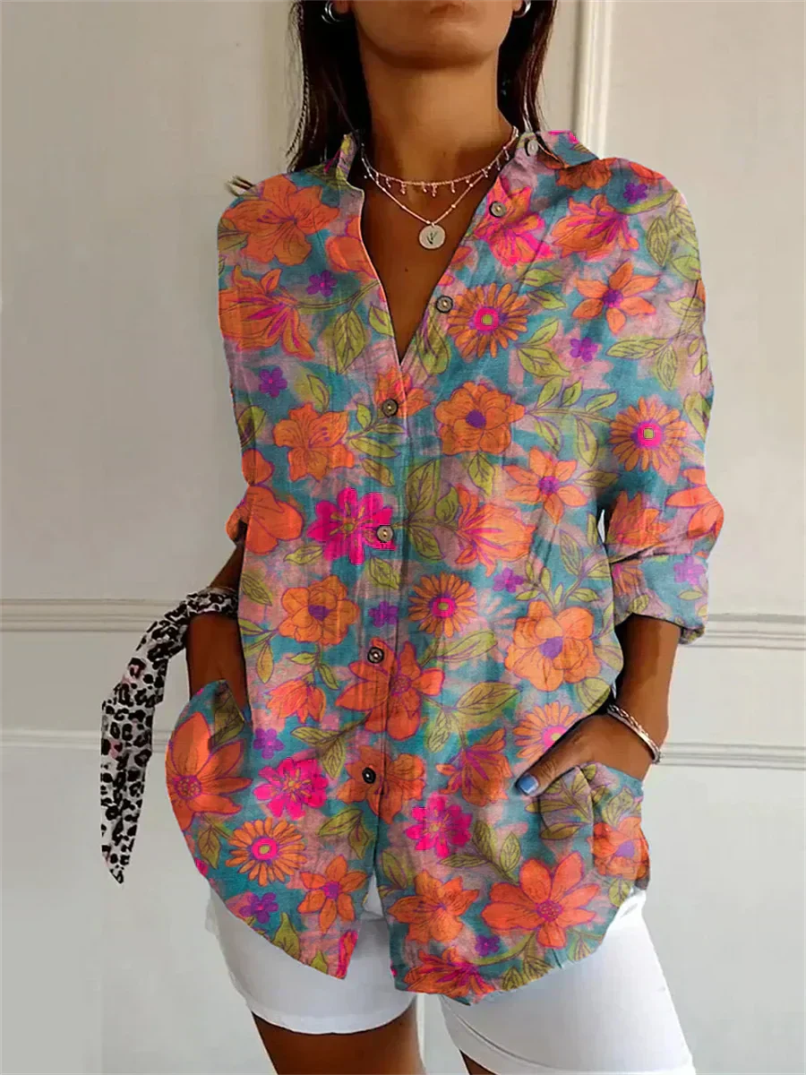 Brookton® | Casual Floral Pattern Blouse